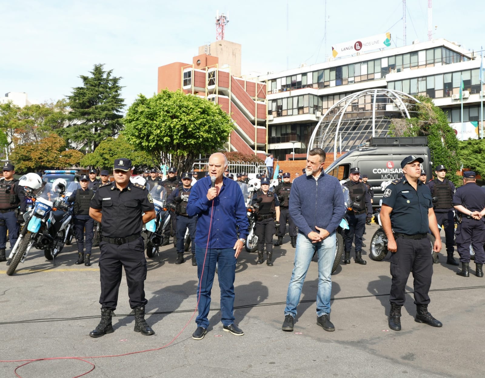 Grindetti y Kravetz lanzaron el Plan de Seguridad 2022