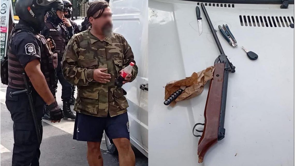 El "loco del rifle": viajó de Neuquén a La Plata para matar a Cristina