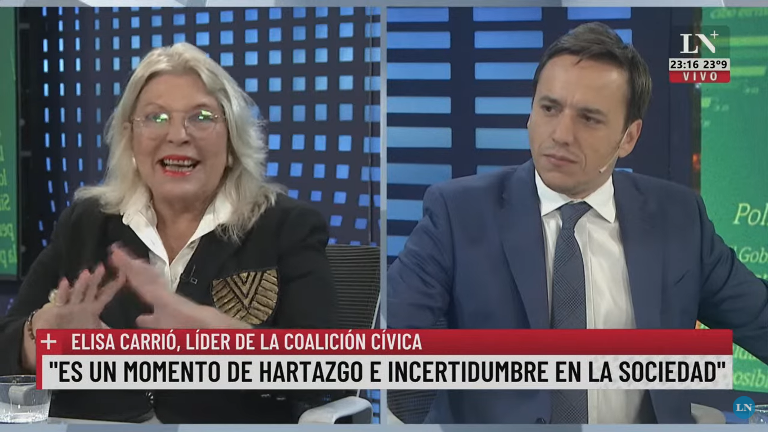 Carrió dijo que Macri será candidato a presidente y que no lo votará