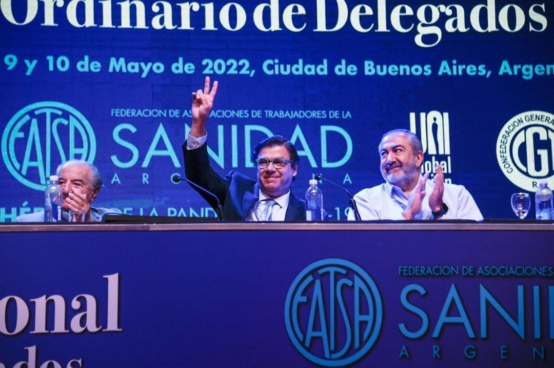 Los "Gordos" salieron a respaldar a Alberto y a Moroni en la interna del FdT