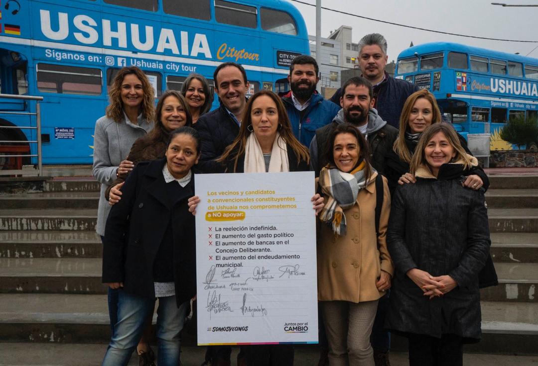 Vidal apoyó a la lista de JxC en Ushuaia