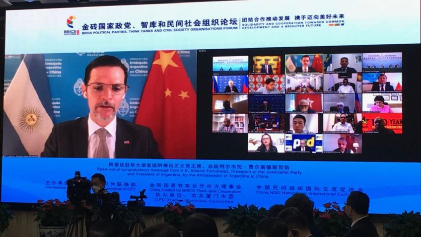 Argentina participó del Foro de partidos políticos de las Brics