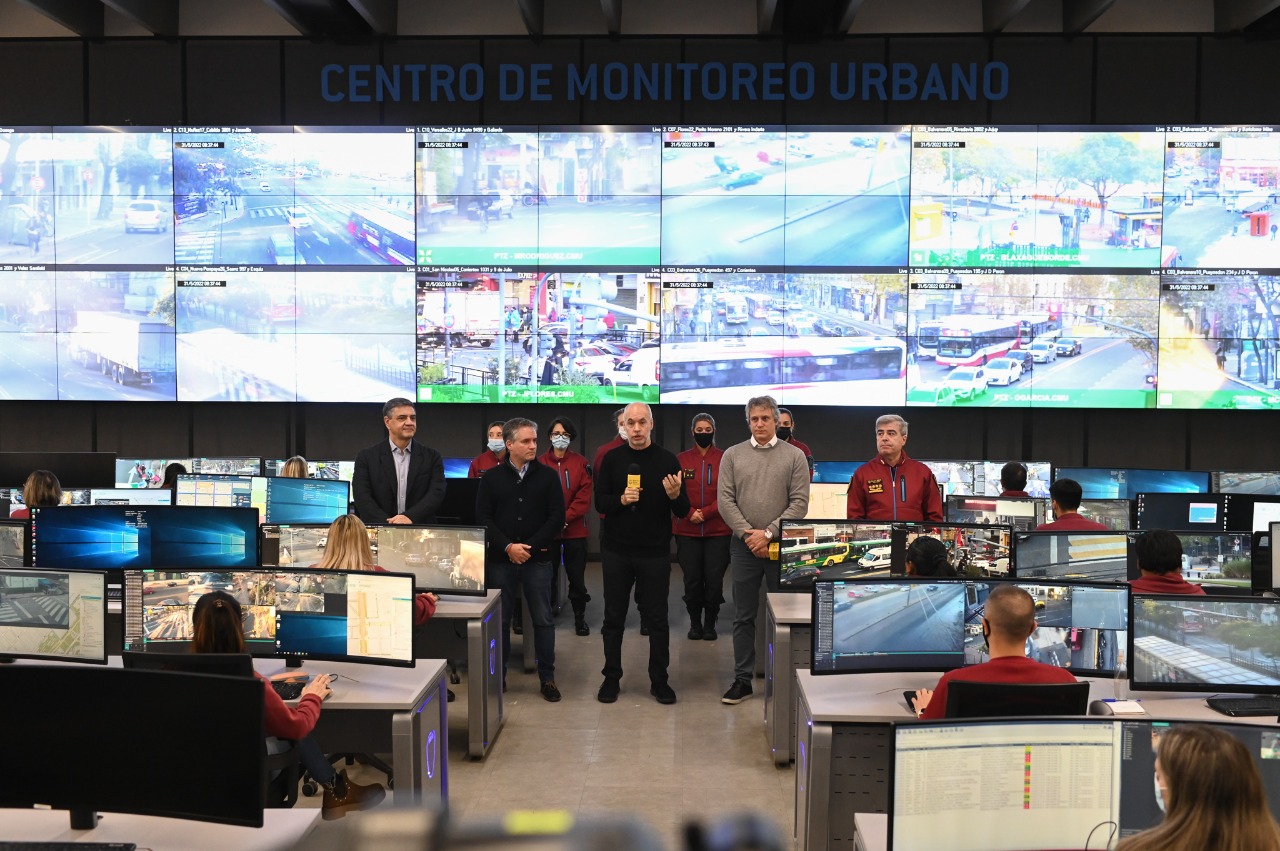 Larreta anunció que la Ciudad tiene el 75% del territorio con videovigilancia