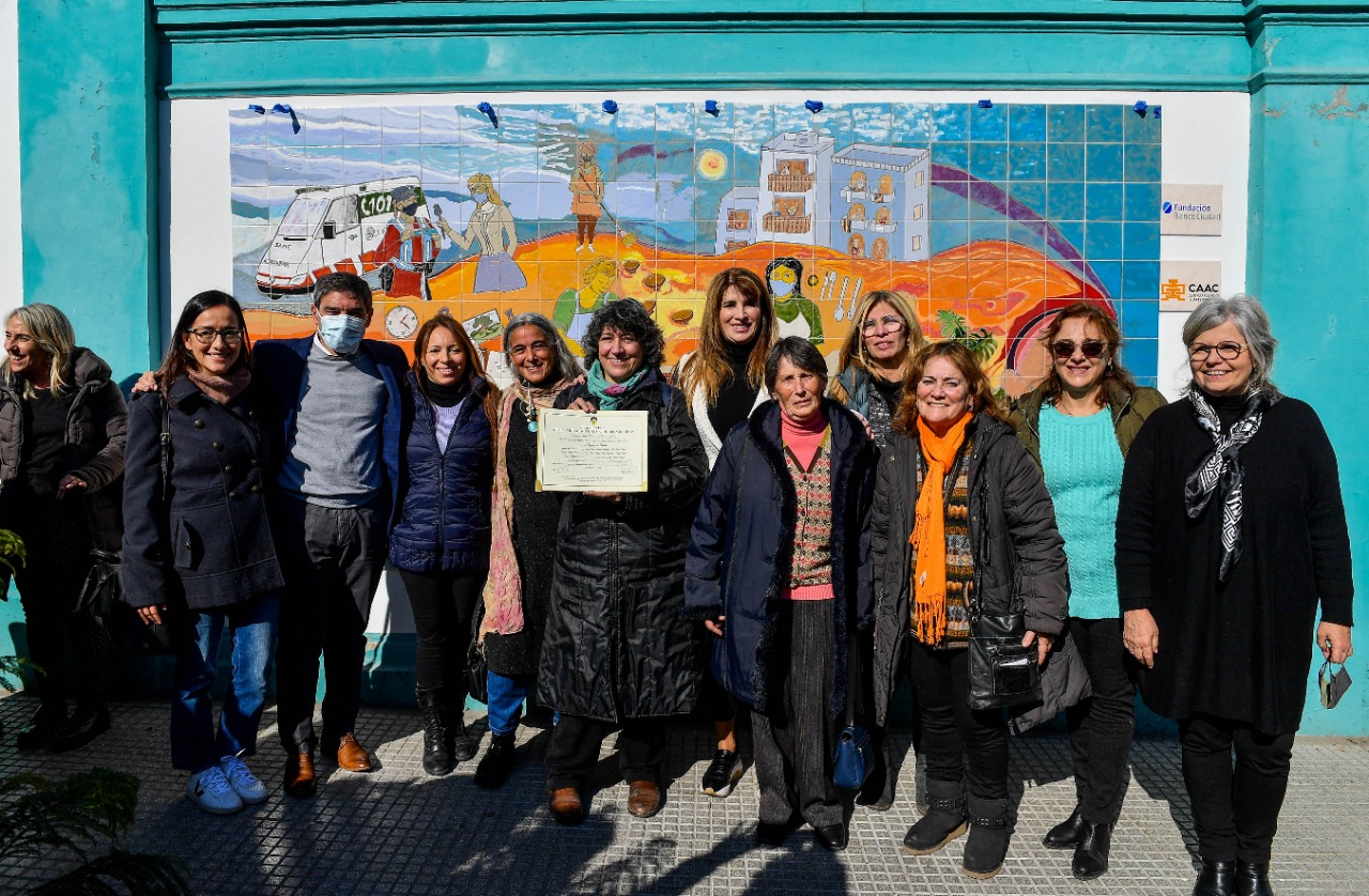 Inauguraron el mural "Mujeres en la pandemia"