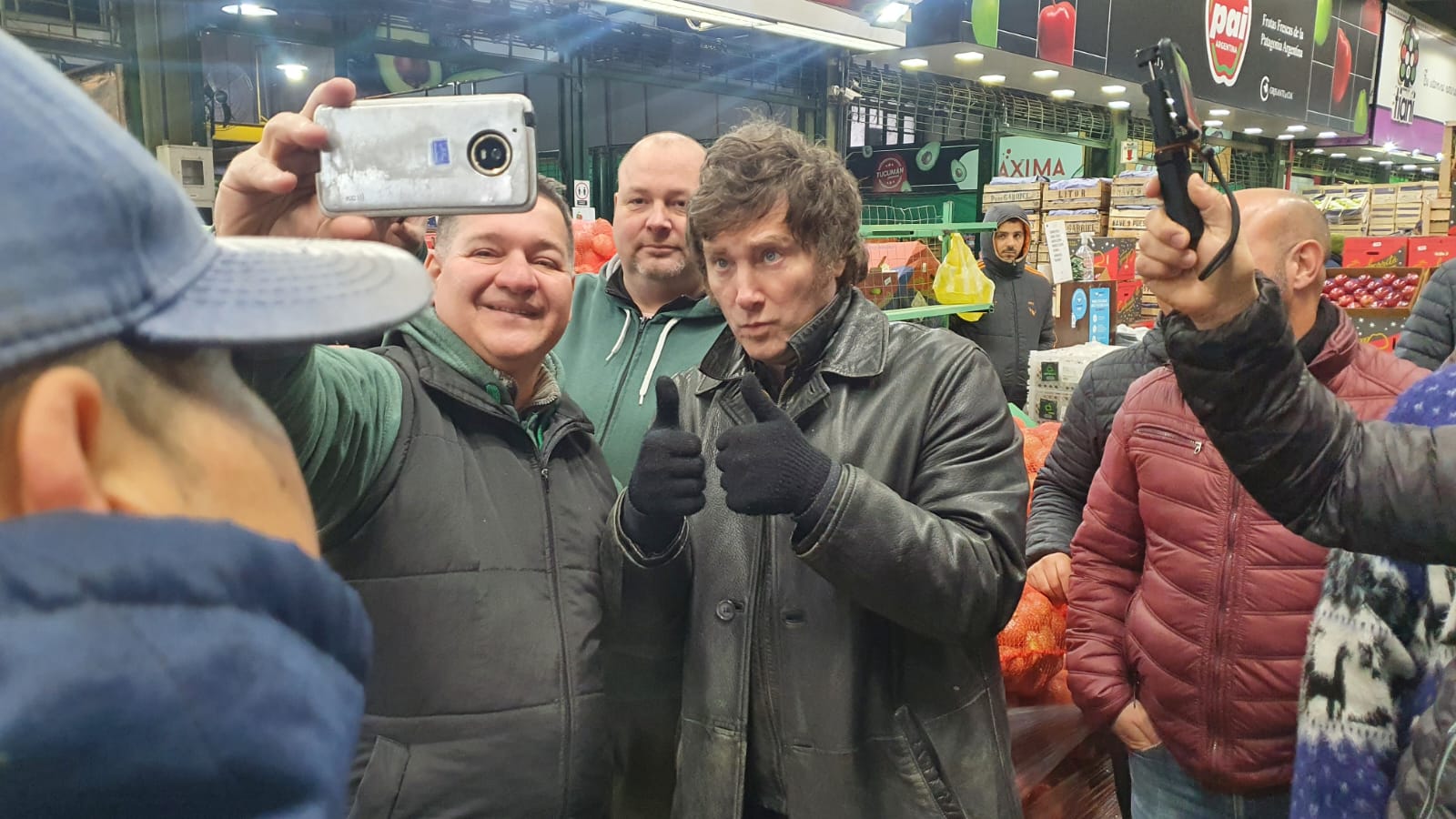 Milei, en el Mercado Central: "Vinimos a verle la cara a la oferta y la demanda"