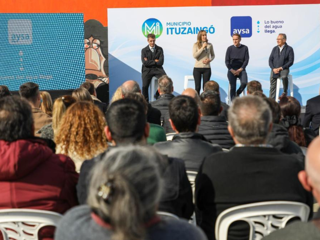 Malena Galmarini y Katopodis inauguraron una nueva red de agua
