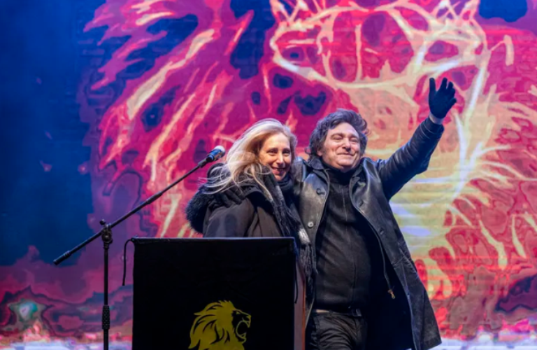 Milei lanzó su partido en un acto en el Conurbano con escasa convocatoria