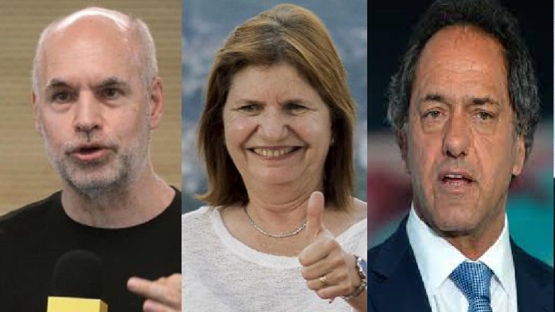 Encuesta: Larreta arriba de Bullrich y Scioli aparece en el escenario del FdT
