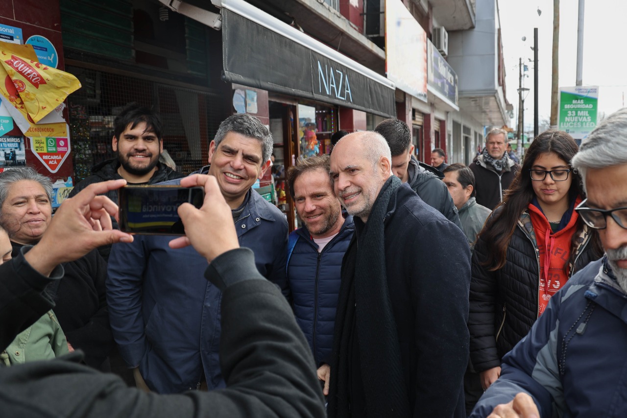 Larreta recorrió Malvinas Argentinas junto a Lucas Aparicio