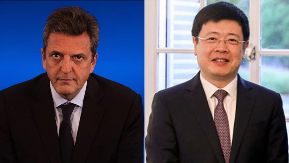 Massa recibe al embajador chino: inversiones y reservas, en la agenda