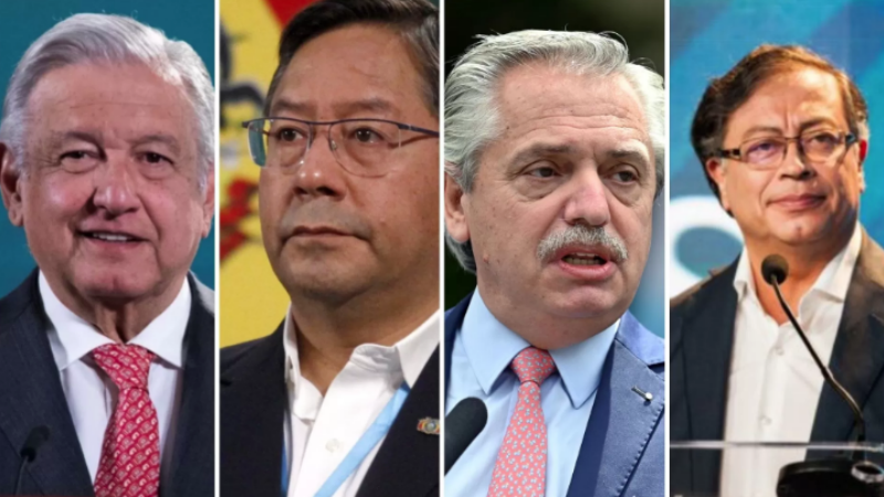 Los presidentes de Argentina, Bolivia, Colombia y México apoyaron a Cristina