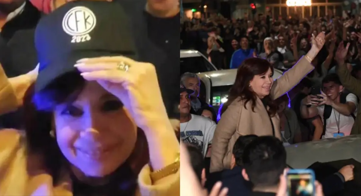 Cristina blanqueó sus aspiraciones con una gorra que decía "CFK 2023"