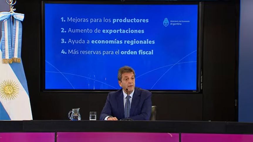 Massa lanza un “dólar soja” de $200 para que liquiden USD 5.000 millones en septiembre