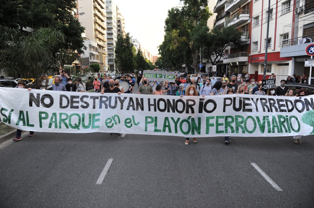 En "caravana" los vecinos de Caballito rechazarán el Parque Lineal