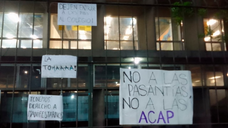 Las tomas se multiplican: se sumó el Pellegrini y ya son 13 las escuelas
