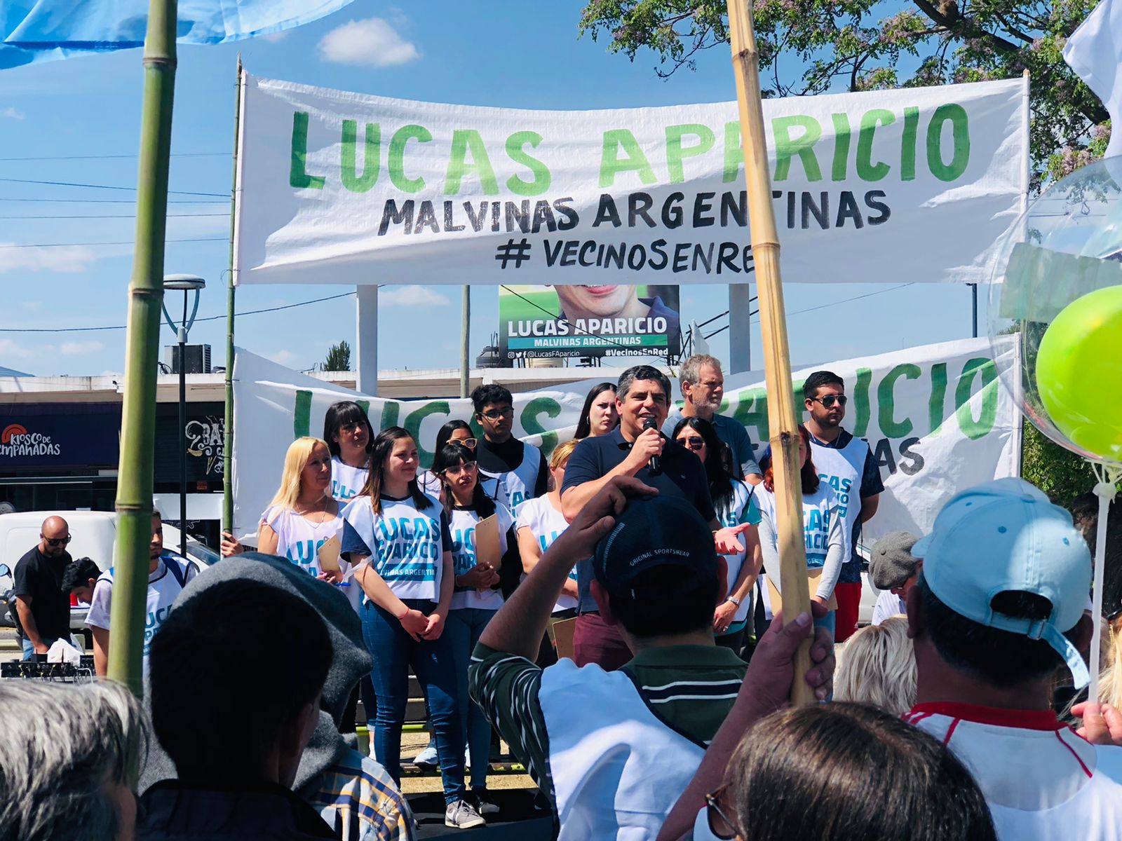 Aparicio comenzó una masiva juntada de firmas por la seguridad en Malvinas