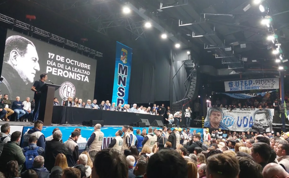 Día de la Lealtad: la CGT lanzó su espacio político con críticas a La Cámpora