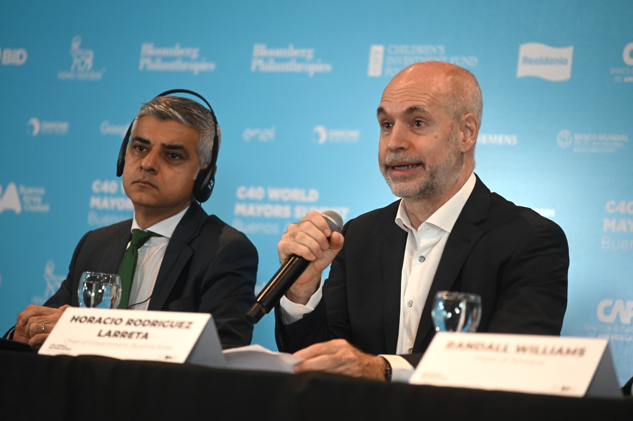 Larreta y el alcalde de Londres abrieron la C40  junto a representantes de todo el mundo