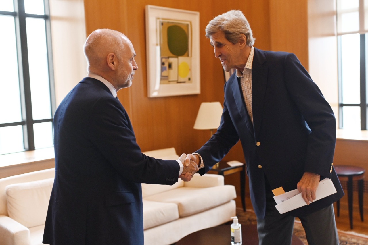 Larreta se reunió con John Kerry y con senadores demócratas y republicanos