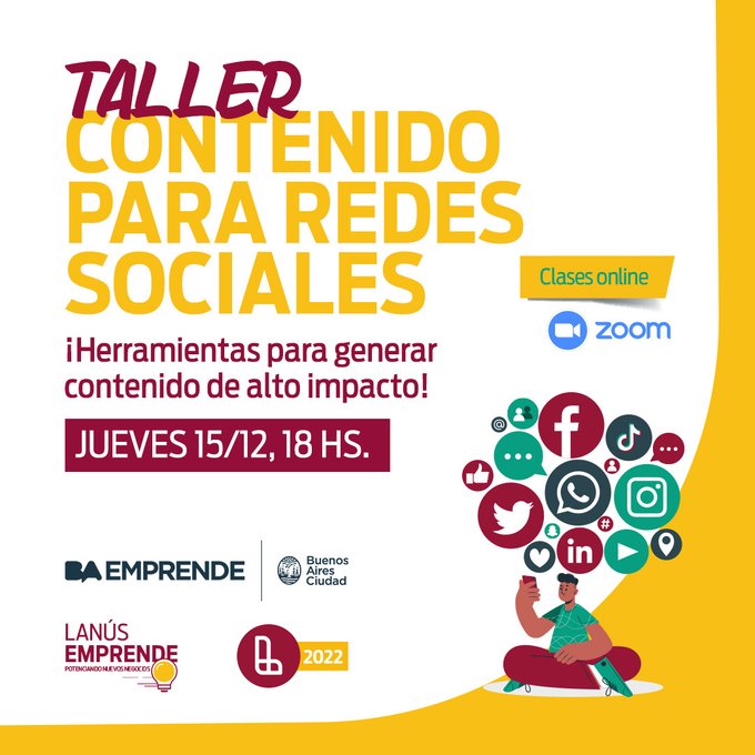 Municipio de Lanús: nuevo taller de contenido para redes sociales