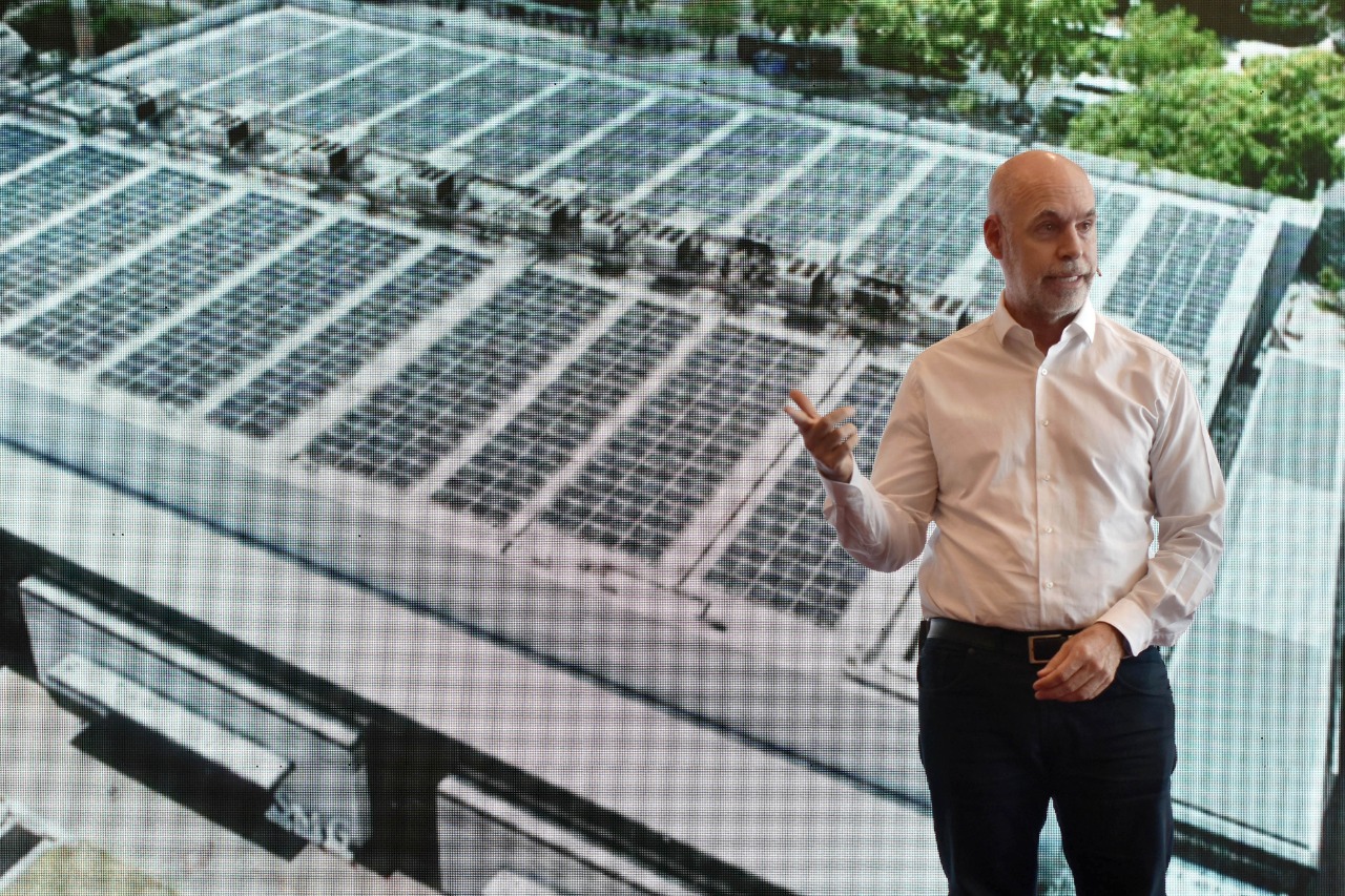 Larreta, en la inauguración del mayor parque solar de la Ciudad
