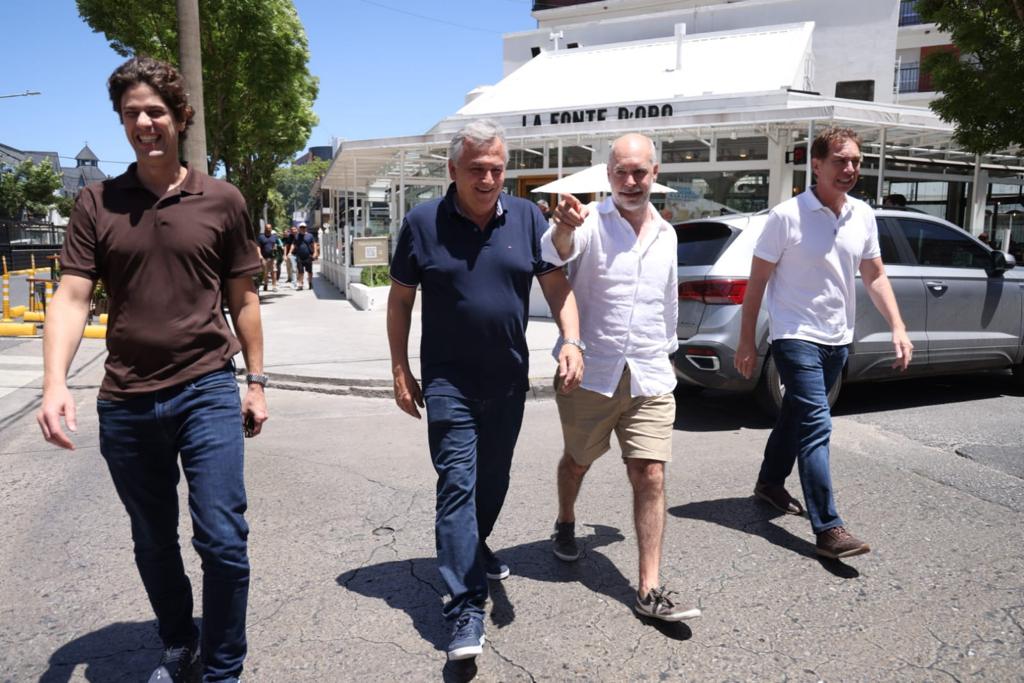 Larreta, Morales, Lousteau y Santilli se mostraron en sintonía veraniega.