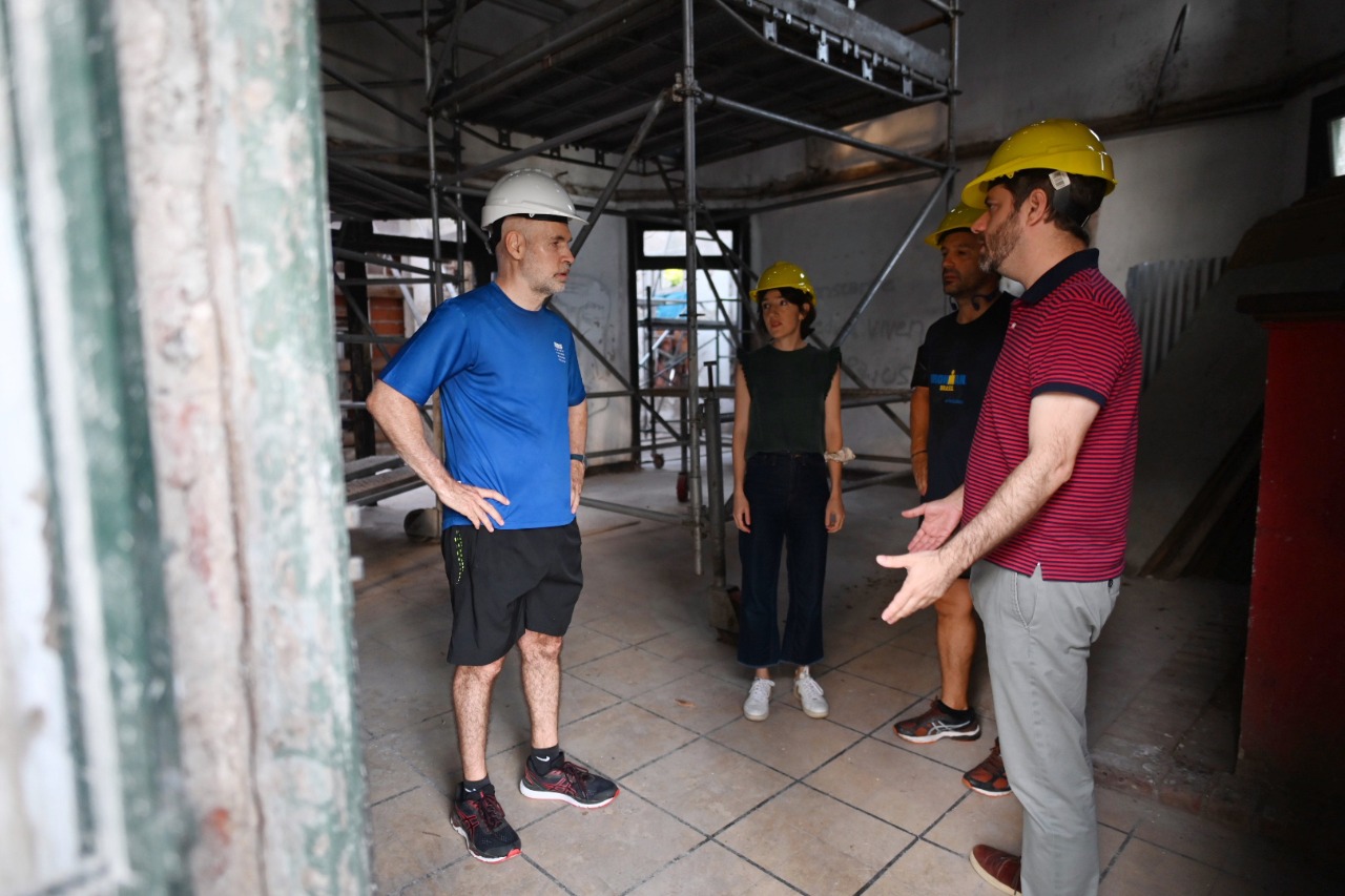 Larreta: trote por Palermo y visita a un edificio emblemático