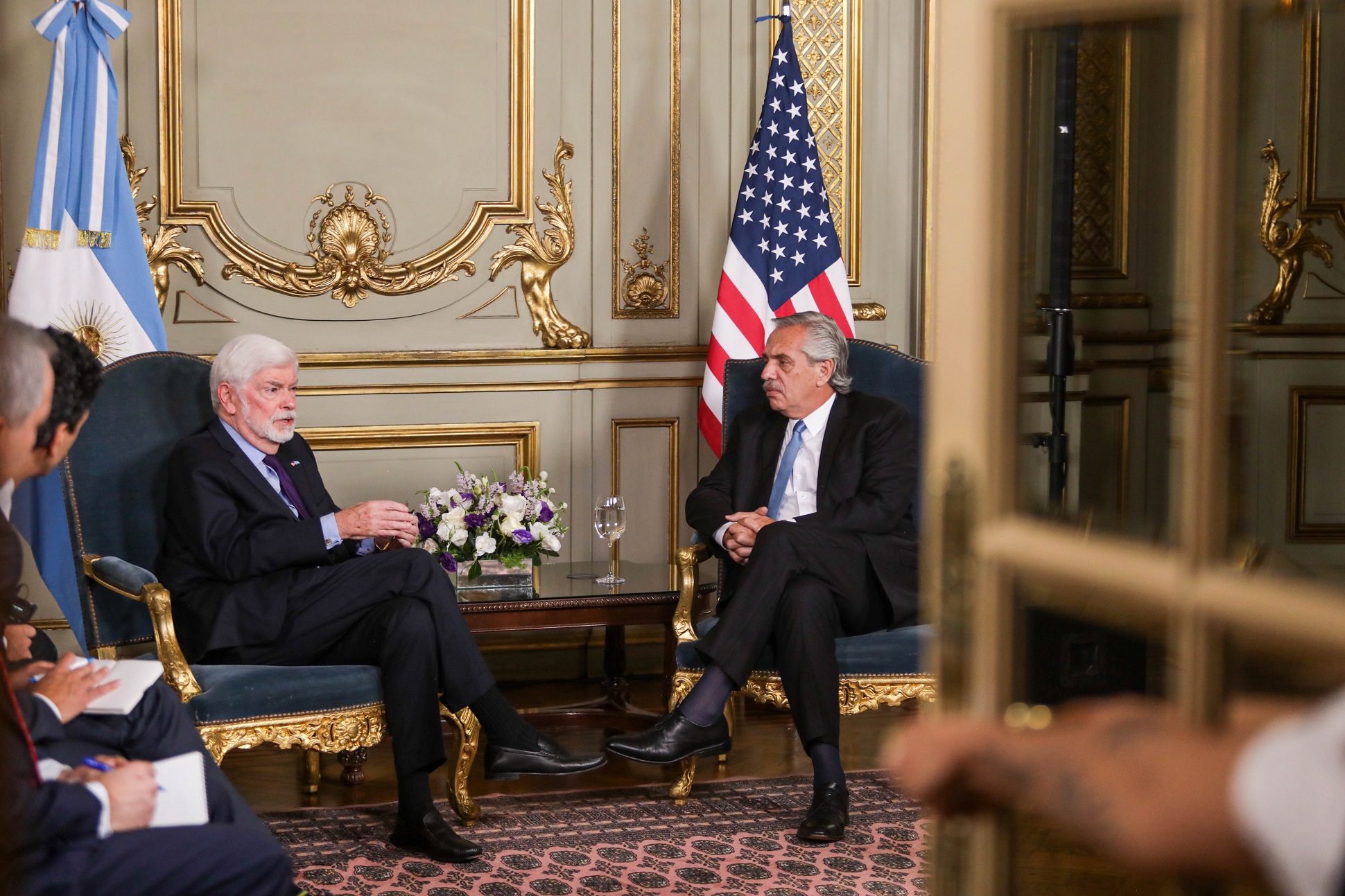 Alberto se reunió con el asesor para las Américas de Biden