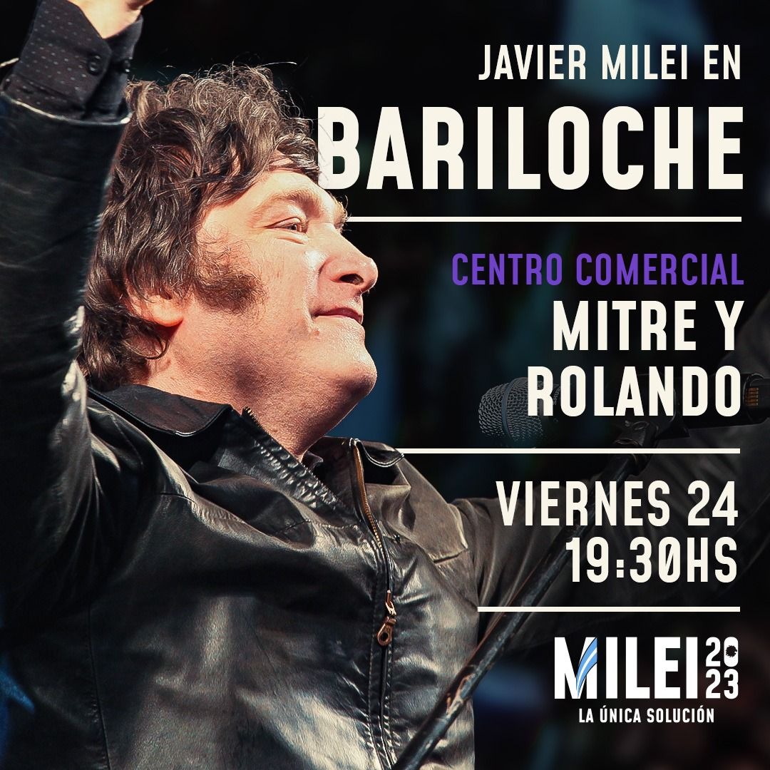 Milei visitará Bariloche y San Martín de los Andes