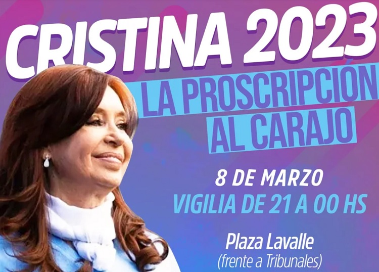 Causa Vialidad: La Cámpora convocó una vigilia frente a Tribunales