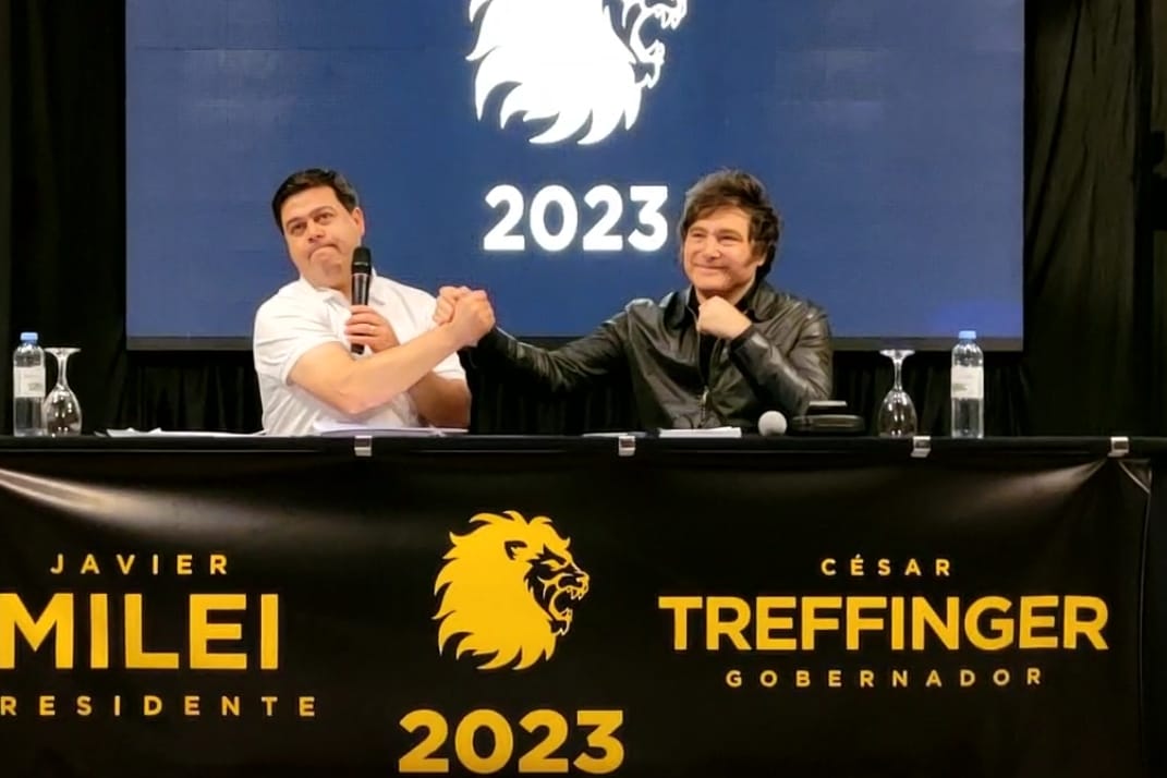 Chubut: Milei recorrió Comodoro Rivadavia junto a su candidato a gobernador