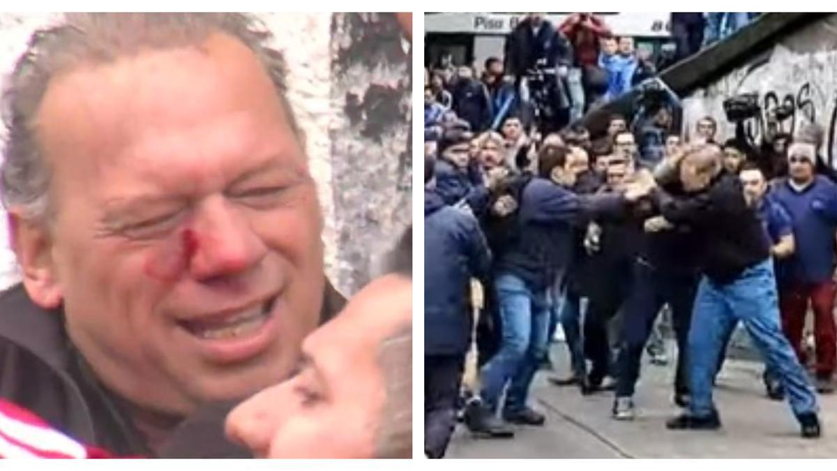 Ocho efectivos fueron heridos y la Policía de la Ciudad le apuntó a Berni