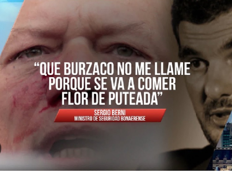 Burzaco le contestó a Berni: “No voy a llamar a quien me quiere insultar”