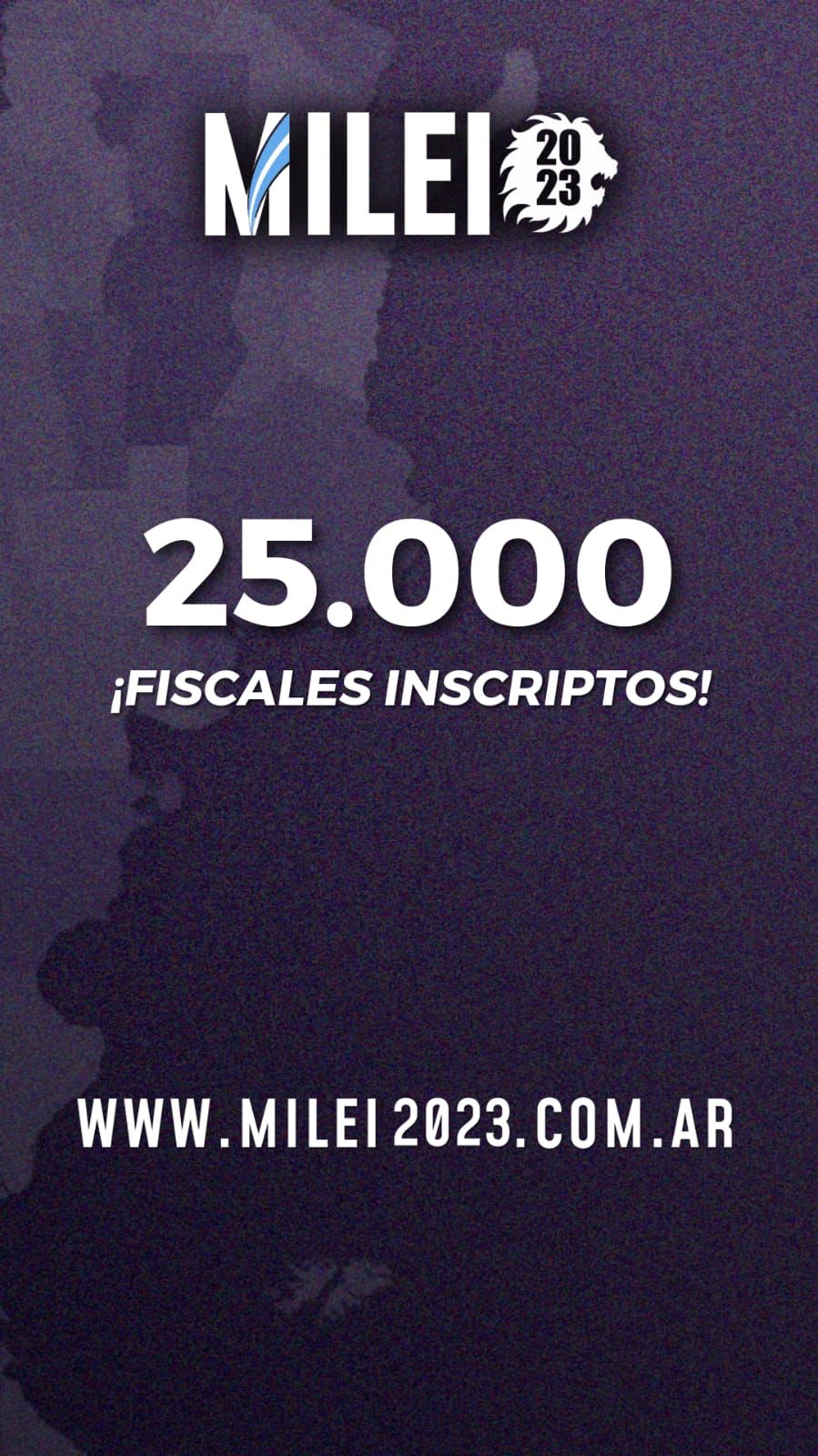Javier Milei ya consiguió 25.000 fiscales voluntarios