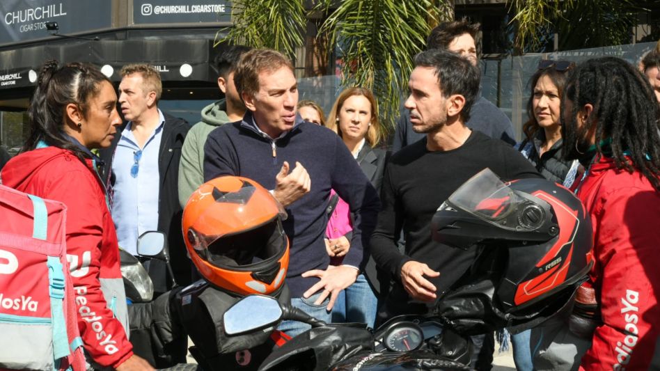 Santilli salió a bancar fuerte a los trabajadores de delivery