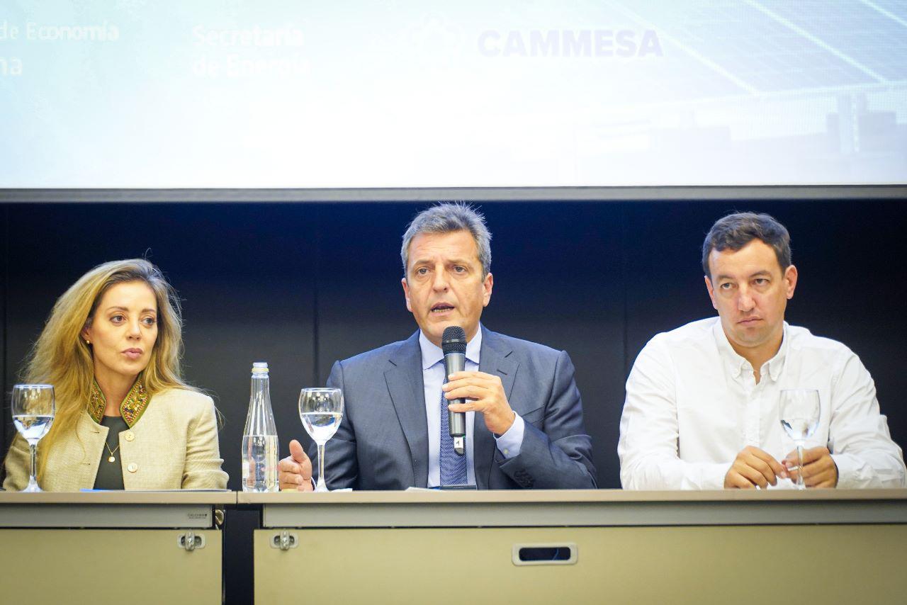 Massa y Royon, en la recepción de ofertas las energías renovables