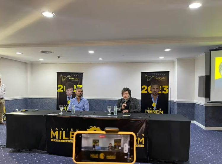 Milei viajó a La Rioja a impulsar la candidatura de Martín Menem