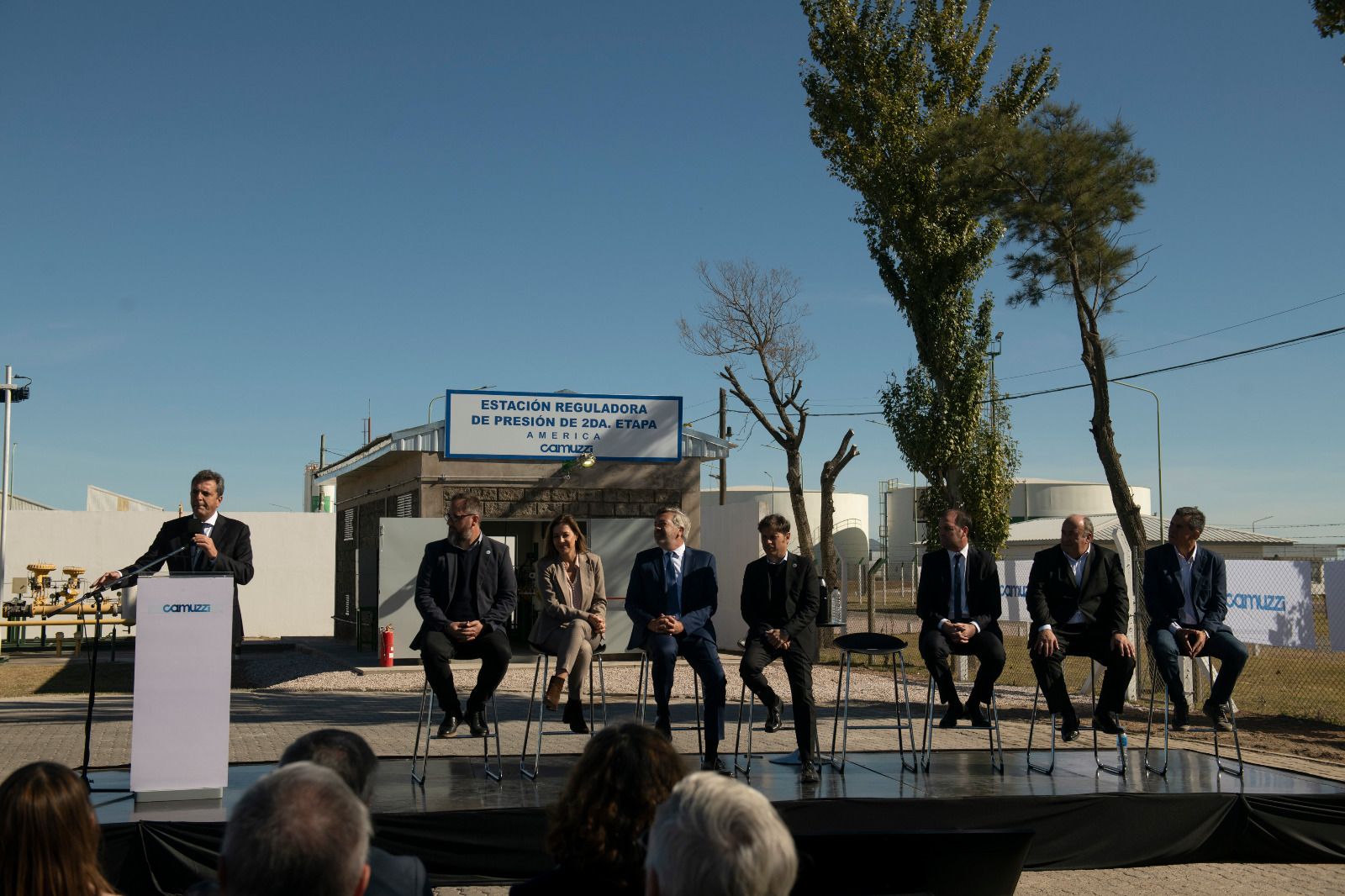 Massa volvió a rechazar las PASO en el FdT en un acto junto a Kicillof