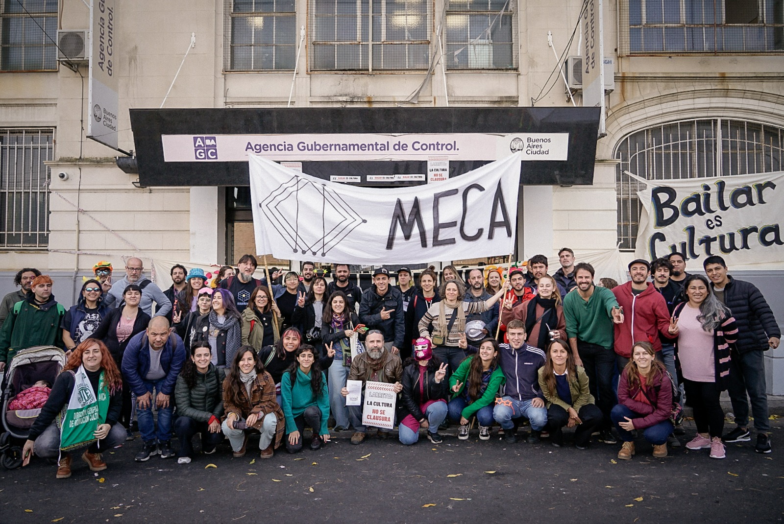 Bailódromo en la AGC en contra de las clausuras de los espacios culturales