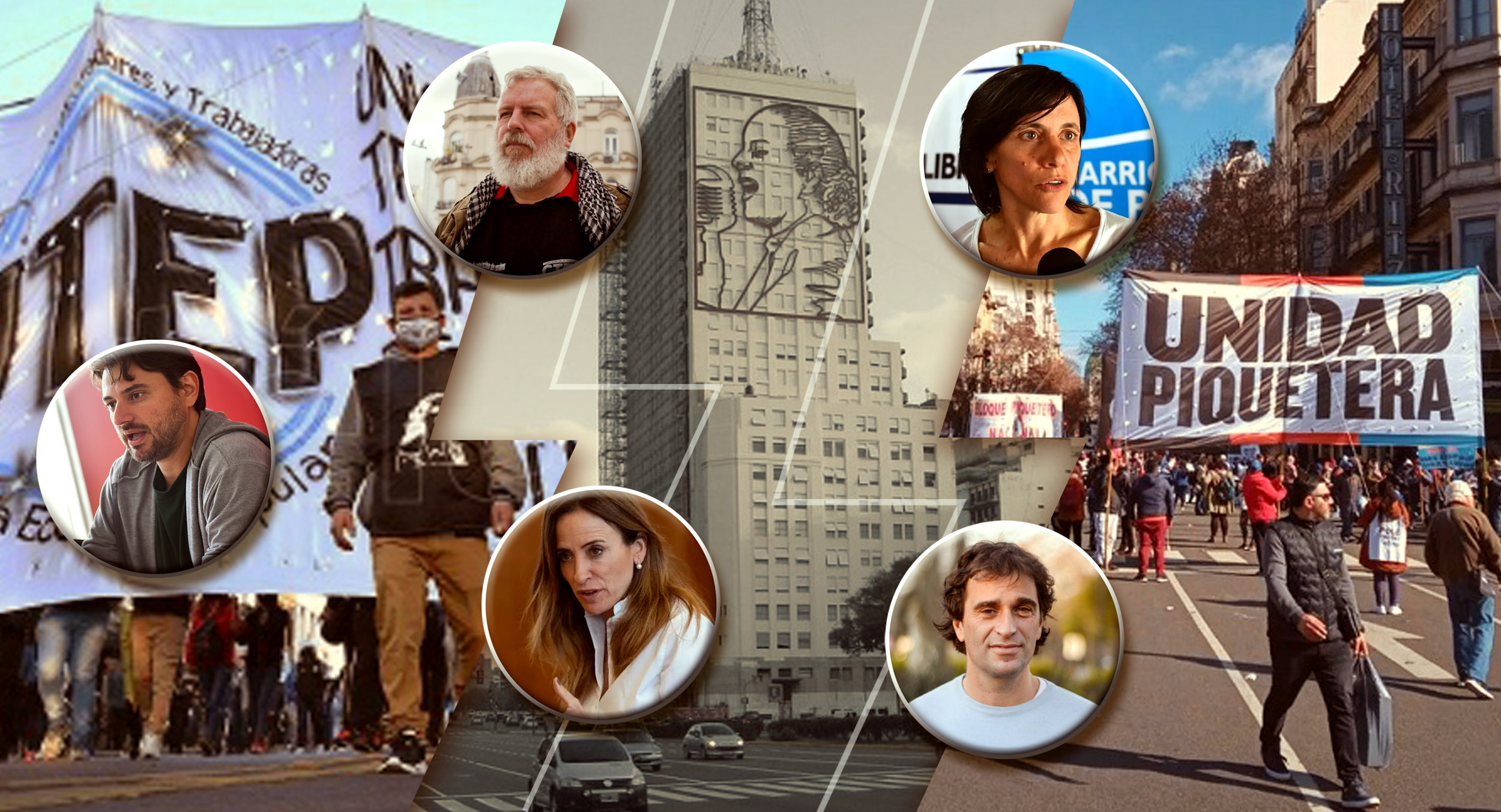 La marcha federal y las diferencias políticas entre los piqueteros