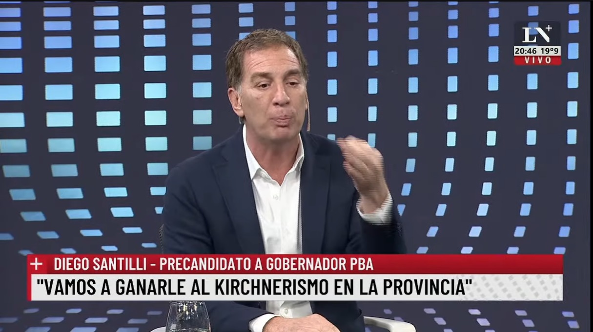 Diego Santilli, duro con Kicillof: “Que vaya al almacén”