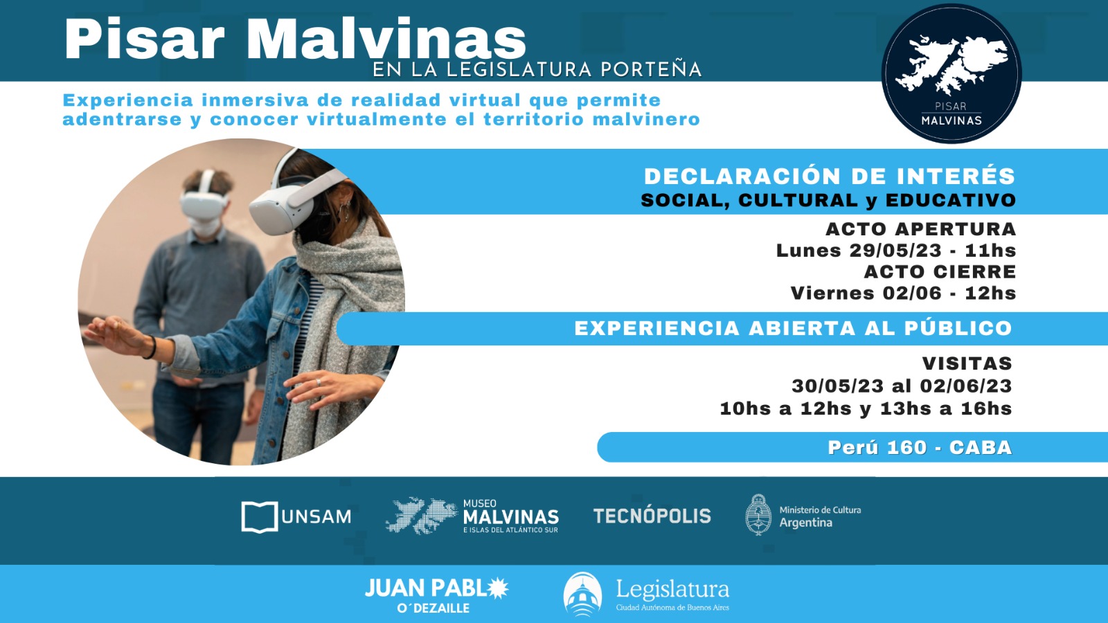 Llega "Pisar Malvinas" a la Legislatura porteña