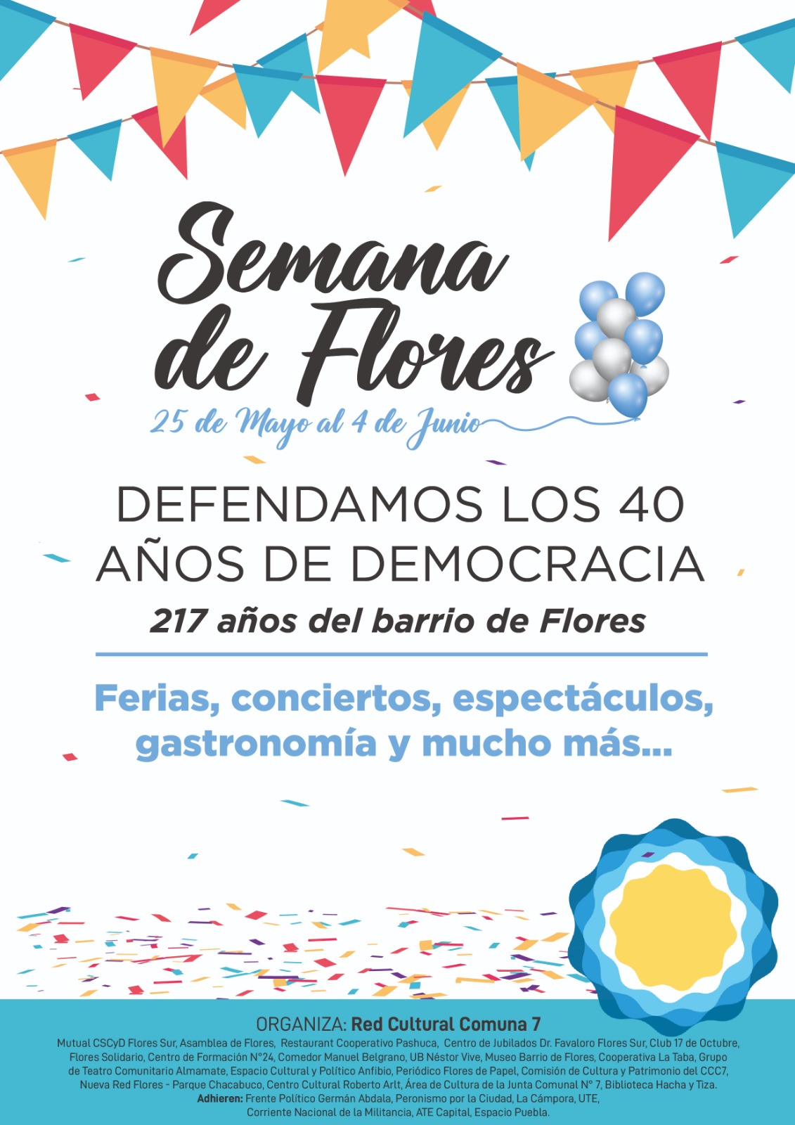 Flores festeja su cumple con todo