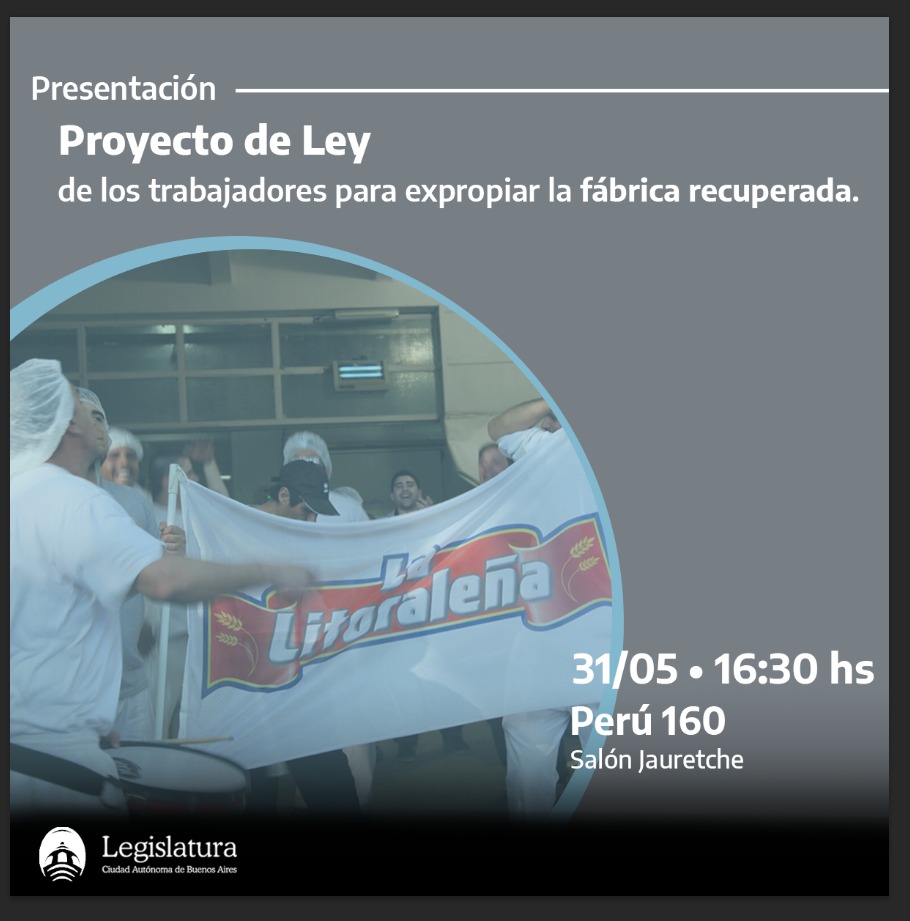 El FdT porteño acompaña el proyecto para expropiar "La Litoraleña"