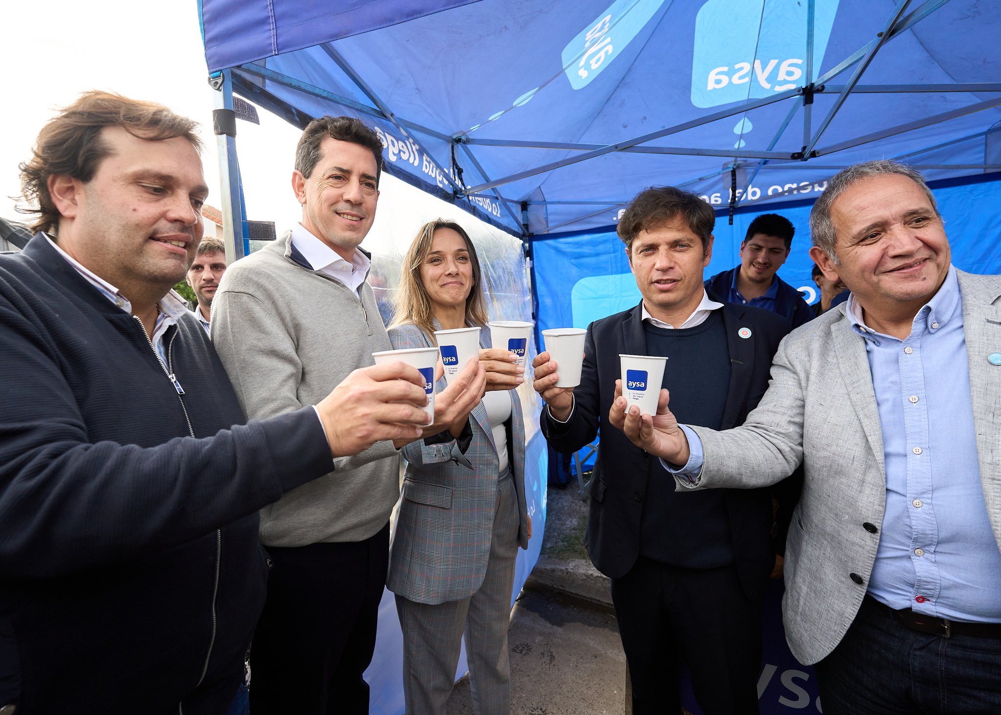 Kicillof, "Wado" y Malena Galmarini: una foto con peso electoral