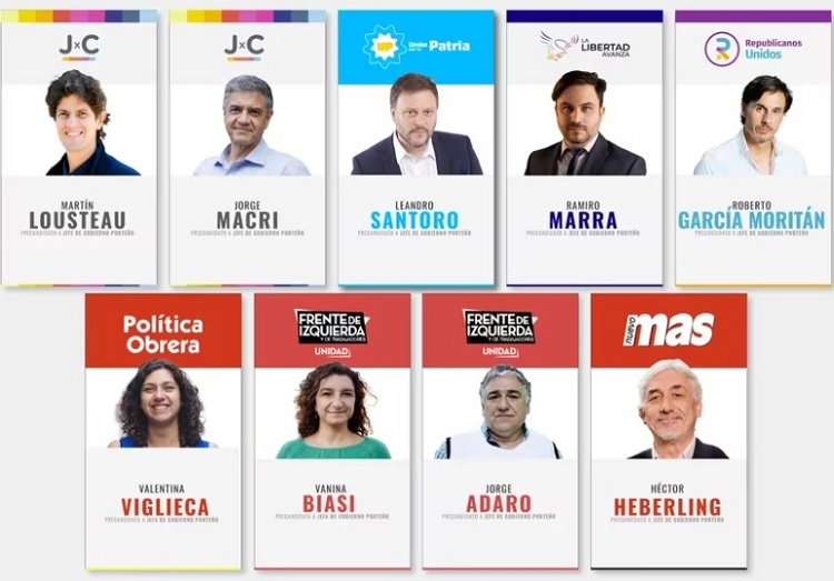 Quiénes competirán por la Jefatura de Gobierno porteña