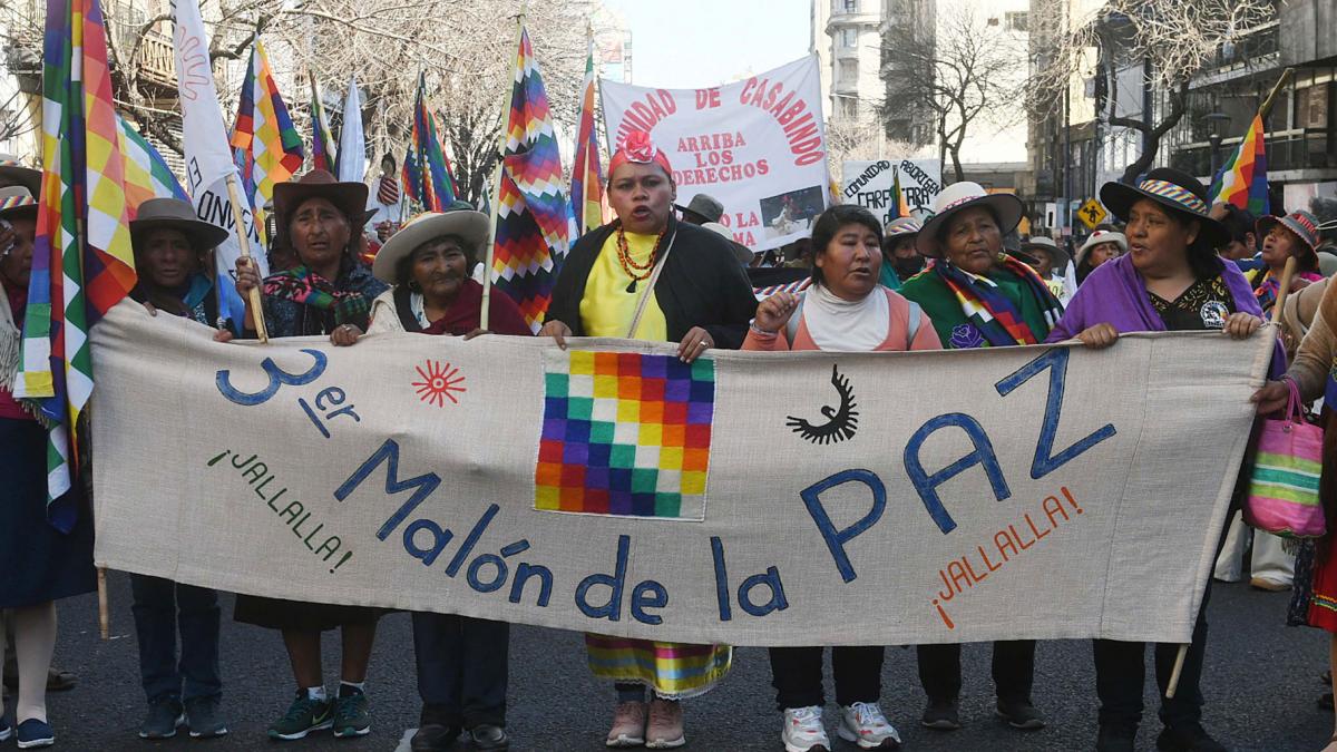Contra la reforma jujeña: el Tercer Malón de la Paz llegó a la Ciudad