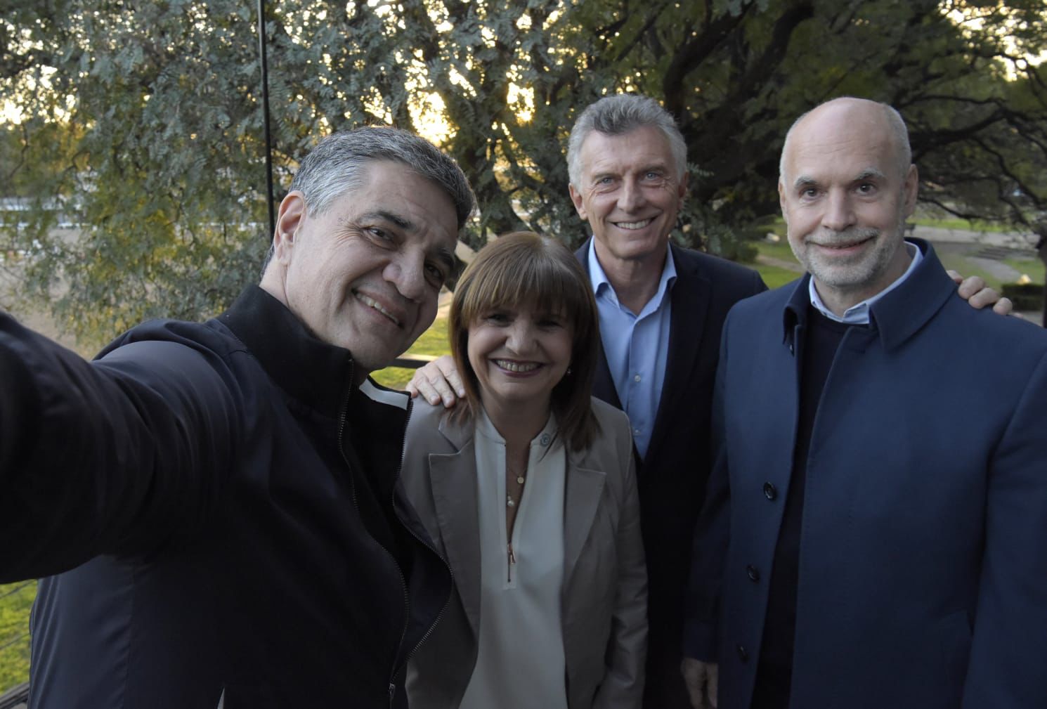 Foto de unidad: Larreta, Bullrich y Mauricio Macri apoyaron a Jorge Macri