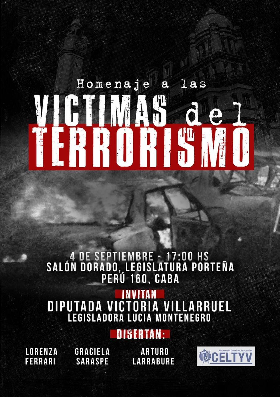 Villarruel homenajea a "víctimas del terrorismo" y el FIT convoca a escrache