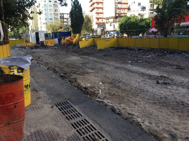 Y no arranca: suspendieron la obra Parque Lineal Honorio Pueyrredón